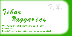 tibor magyarics business card